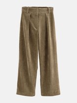 Next - Dames - Petite corduroy broek met wijde pijpen - Petite - Groen