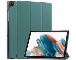 Tablet Hoes Geschikt voor Samsung Galaxy Tab A11 Plus / Tab A9 Plus | Book Case met Standaard | Kunstlederen Beschermhoes | Tri-fold | Groen