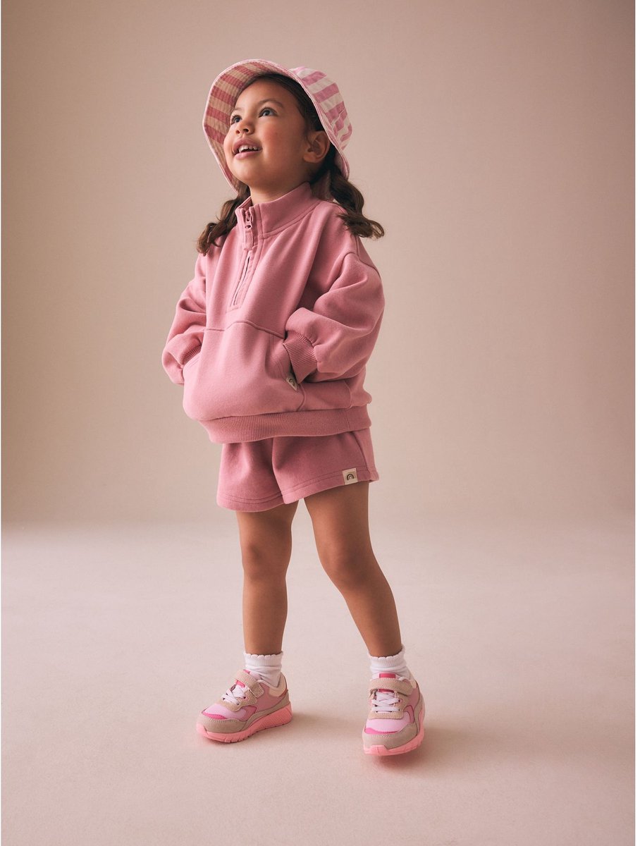 Next - Meisjes - Effen sweatshorts - Roze