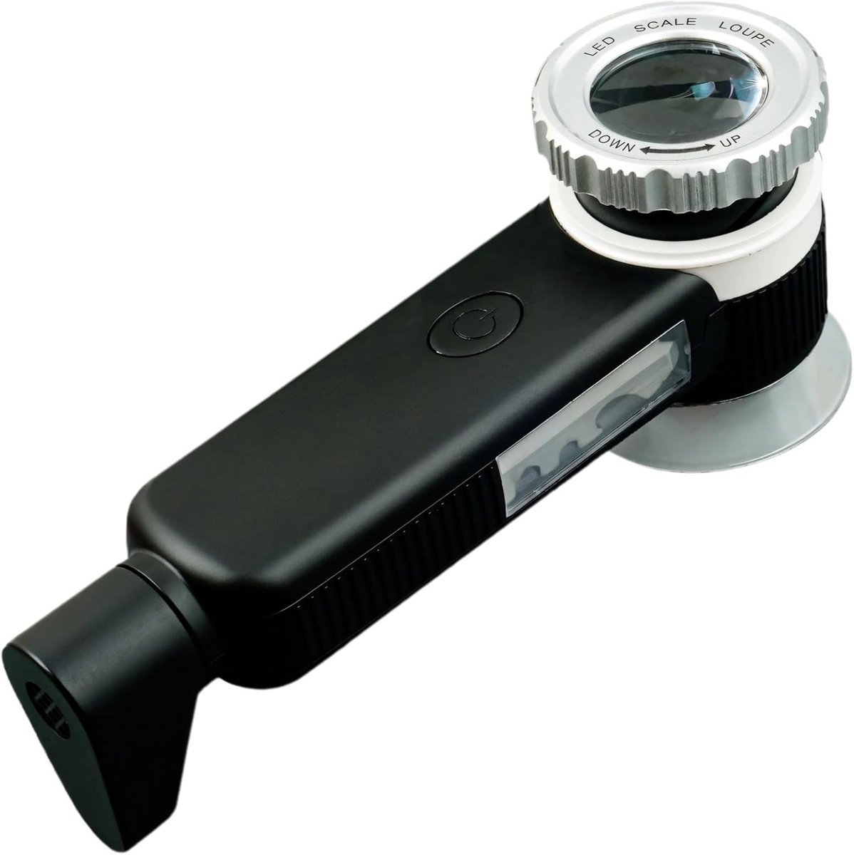 Vergrootglas met Licht - Vergrotende Lens - Sieraden Inspectie - 60X Vergroting - Compact Ontwerp - Zwart