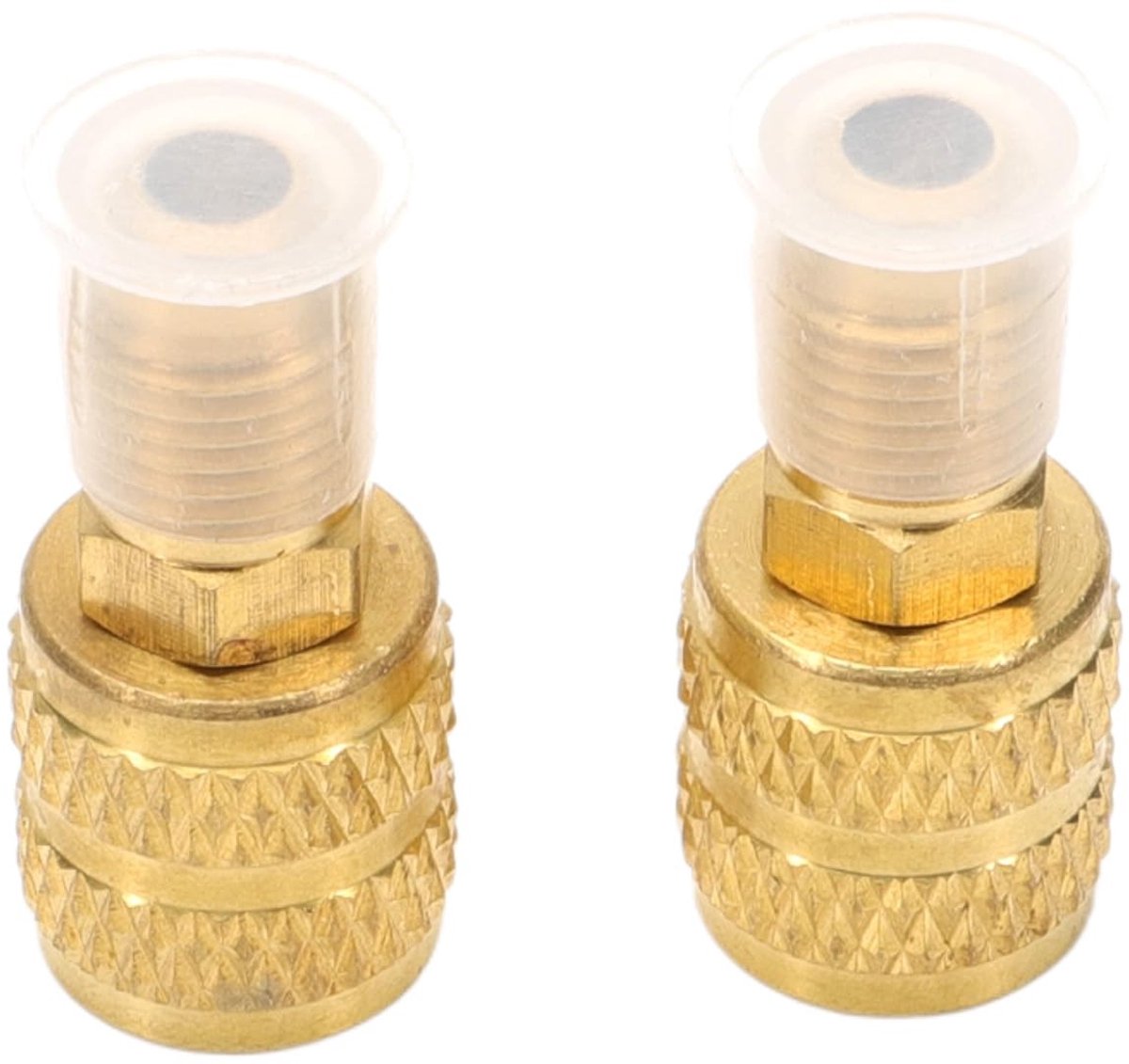 Dailygoody - R410A Adapter - Airconditioning Adapter - Sterke Verbinding - Goud - Koeltechniek - Geschikt voor Mini Split System - 2 Stuks
