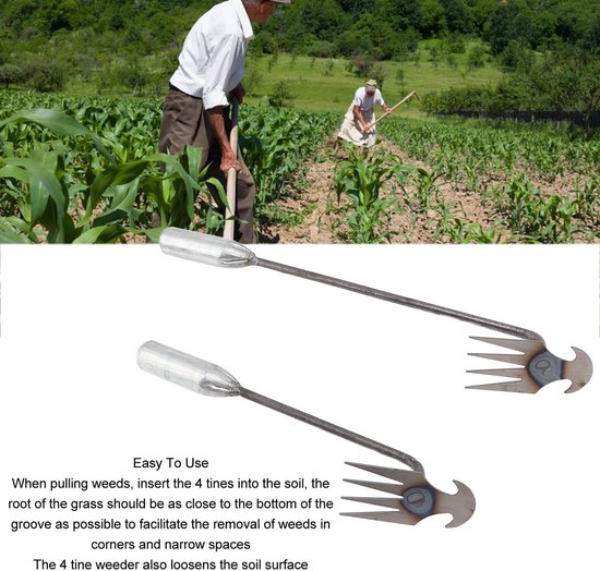 Store_9 - Wieden Tool - Onkruid Trekker - Draagbare Handschoffel - 2 stuks - Tuinieren - Lange Handgreep - Geschikt voor Achtertuin van Store 9 — afbeelding 5
