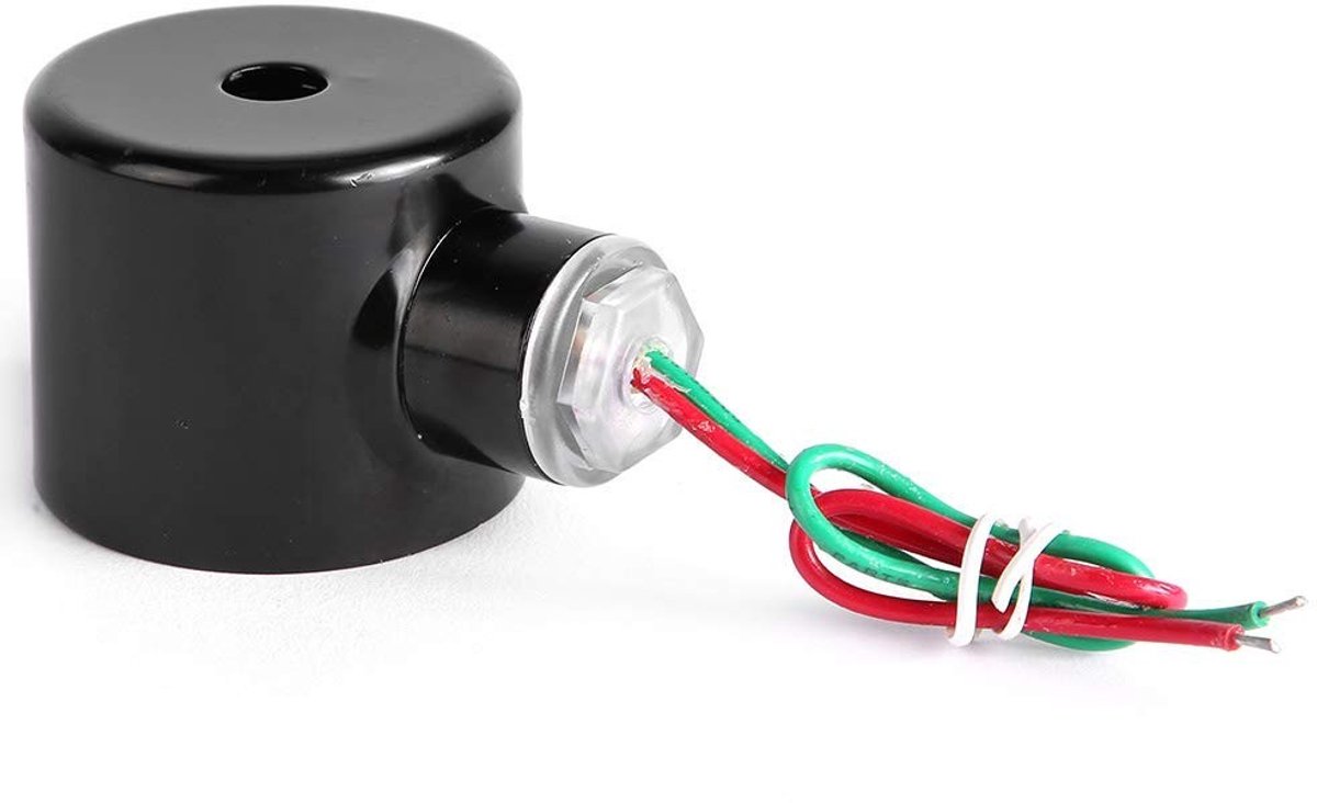 Dailygoody - Magneetventielspoel - AC 220V - Directe beweging - Zwart - Industrieel ventiel - Geschikt voor water - φ16 mm
