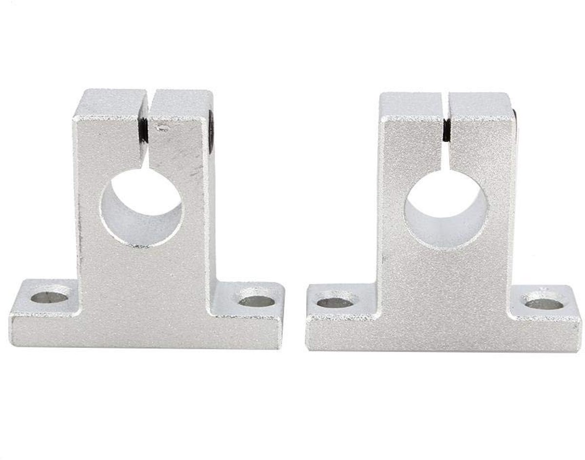 Dailygoody - Linear Rail Shaft Guide Bracket - 2 Stuks - Aluminium Ondersteuning - Geschikt voor Vervoer - Duurzaam en Sterk - Voor Precisie en Stabil...