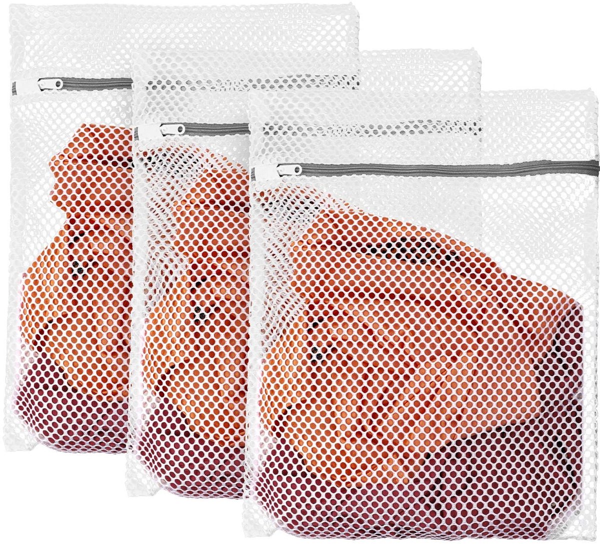 Dailygoody - Waszakken - Herbruikbare wasnetten - Met ritssluiting - 30 x 40 cm - Voor wasmachine - Bescherming kleding - Ideaal voor delicate stoffen