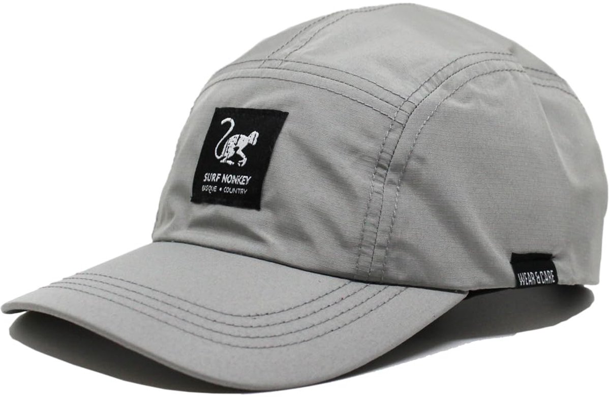 5-panel sportpet - Gerecycled polyester / Waterdicht / Fluorvrije DWR-coating (grijs)