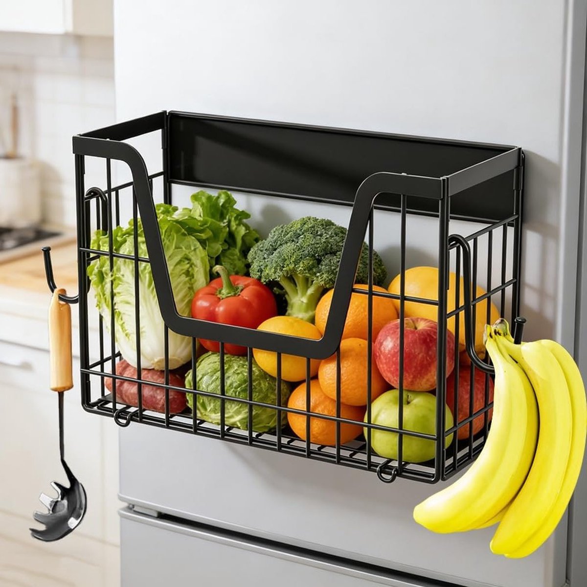 Magneetrekken voor de koelkast - Magnetisch kruidenrek, keukenorganizer en praktische magneetplanken voor fruit en kruiden
