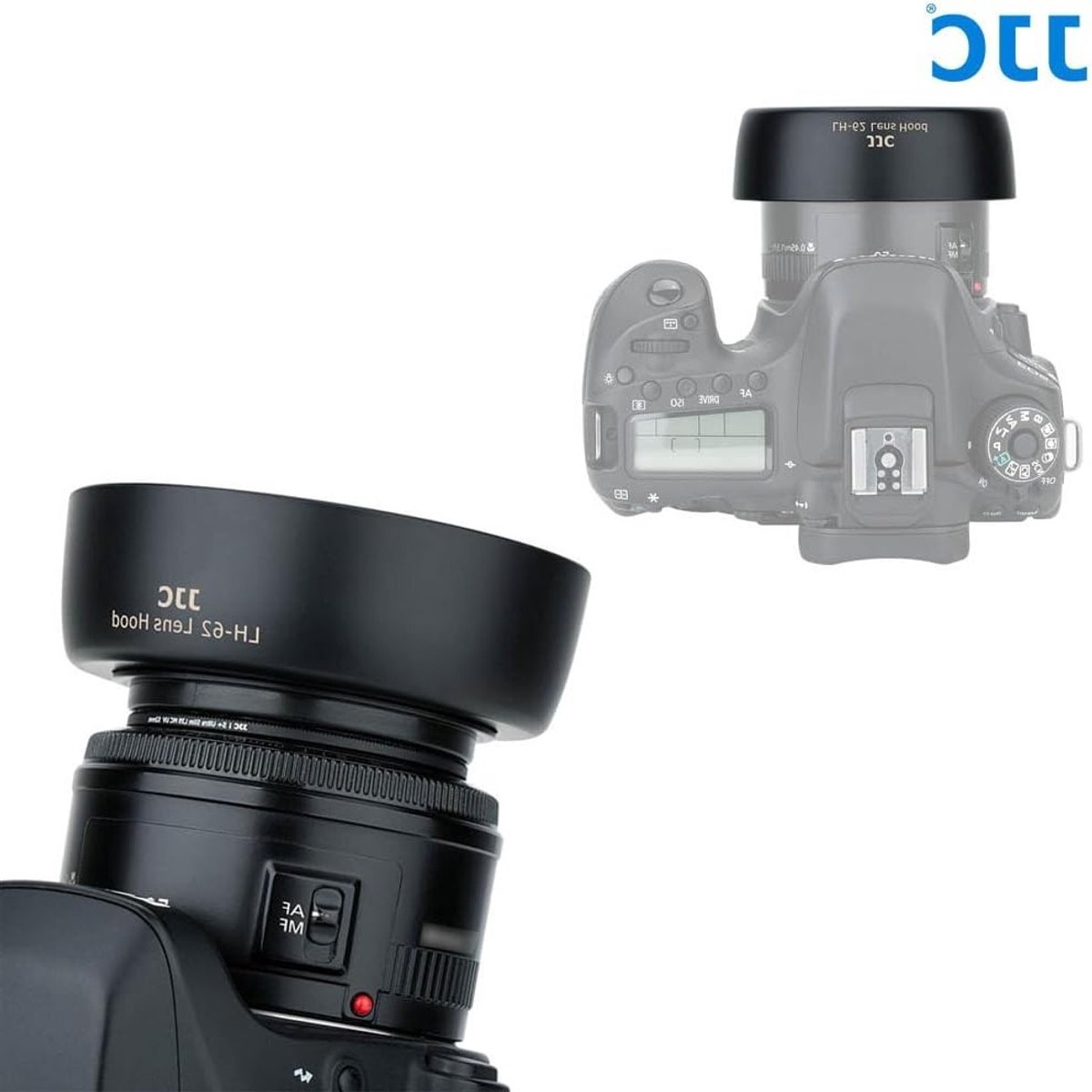 Reversible Lens Hood Shade Protector 52mm voor Canon EF 50mm F1.8 thumbnail 2