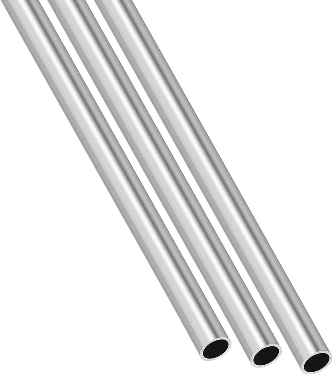 Set van 3 Aluminium Buizen 6063 (5mm AD x 4mm ID x 300mm L) voor Doe-Het-Zelf Projecten, Huishoudelijke Apparaten en Machinebouw