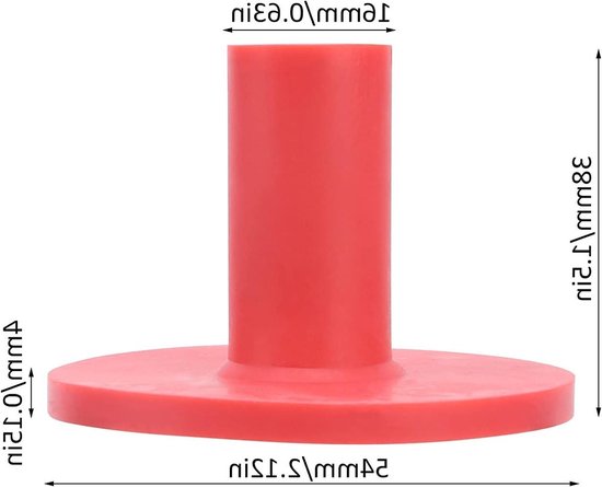 Golf Rubber Tee Houder voor Training - 38mm Tee voor Driving Range en Oefenmat, Geschikt voor Binnen en Buiten van GOLF — afbeelding 5