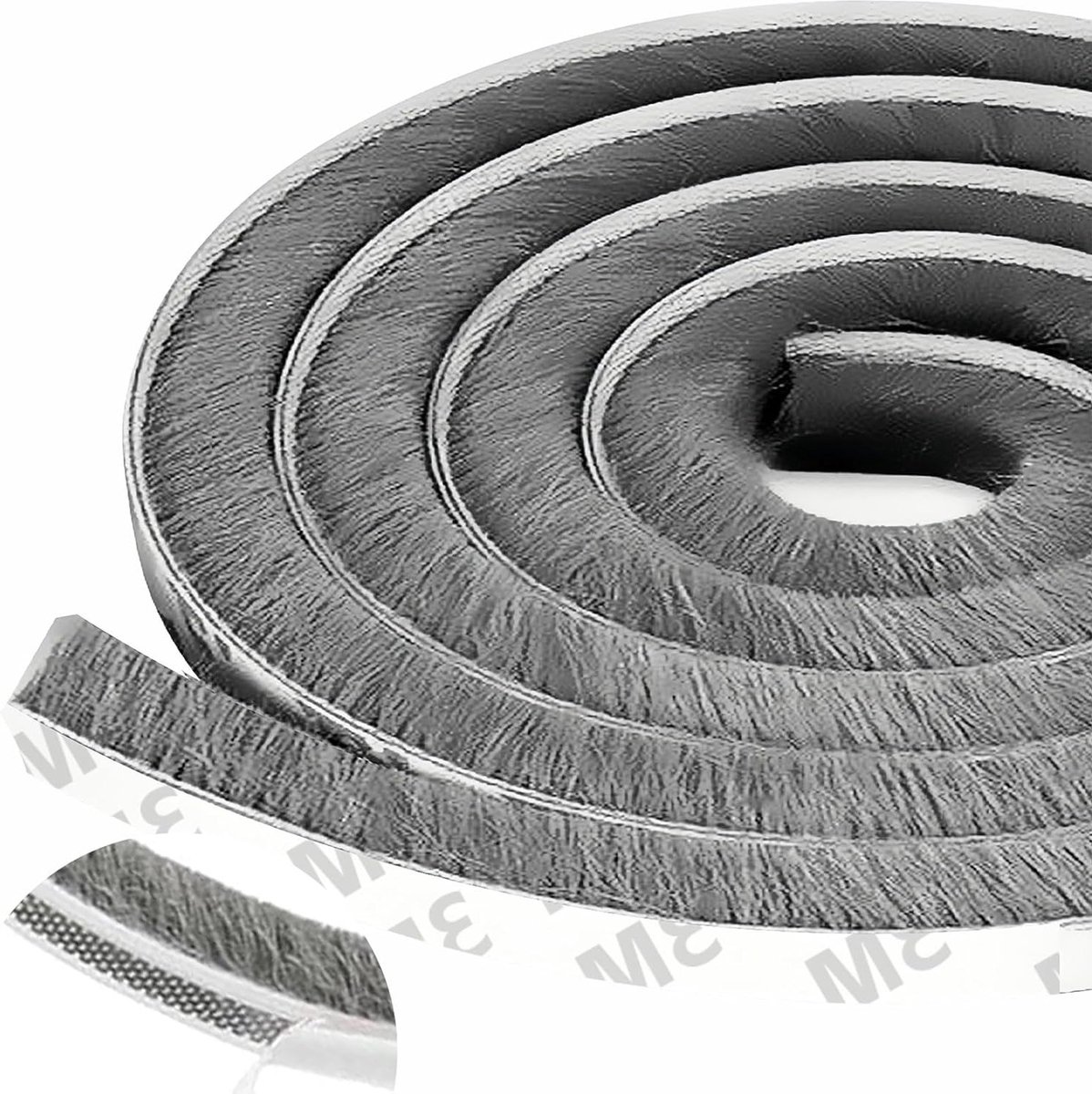 Zelfklevende Borstelafdichting voor Deuren - 7 Meter, 9 mm x 23 mm, Ideaal als Tochtstrip en Geluidsisolatie voor Rolluiken en Deuren