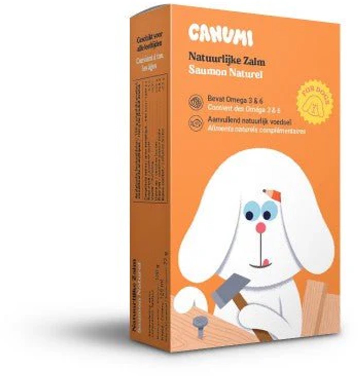 Canumi Canumi Zalmfilet voor honden - natuurlijke vis voor honden - rijk aan omega 3 en eiwitten - in blik - 120g