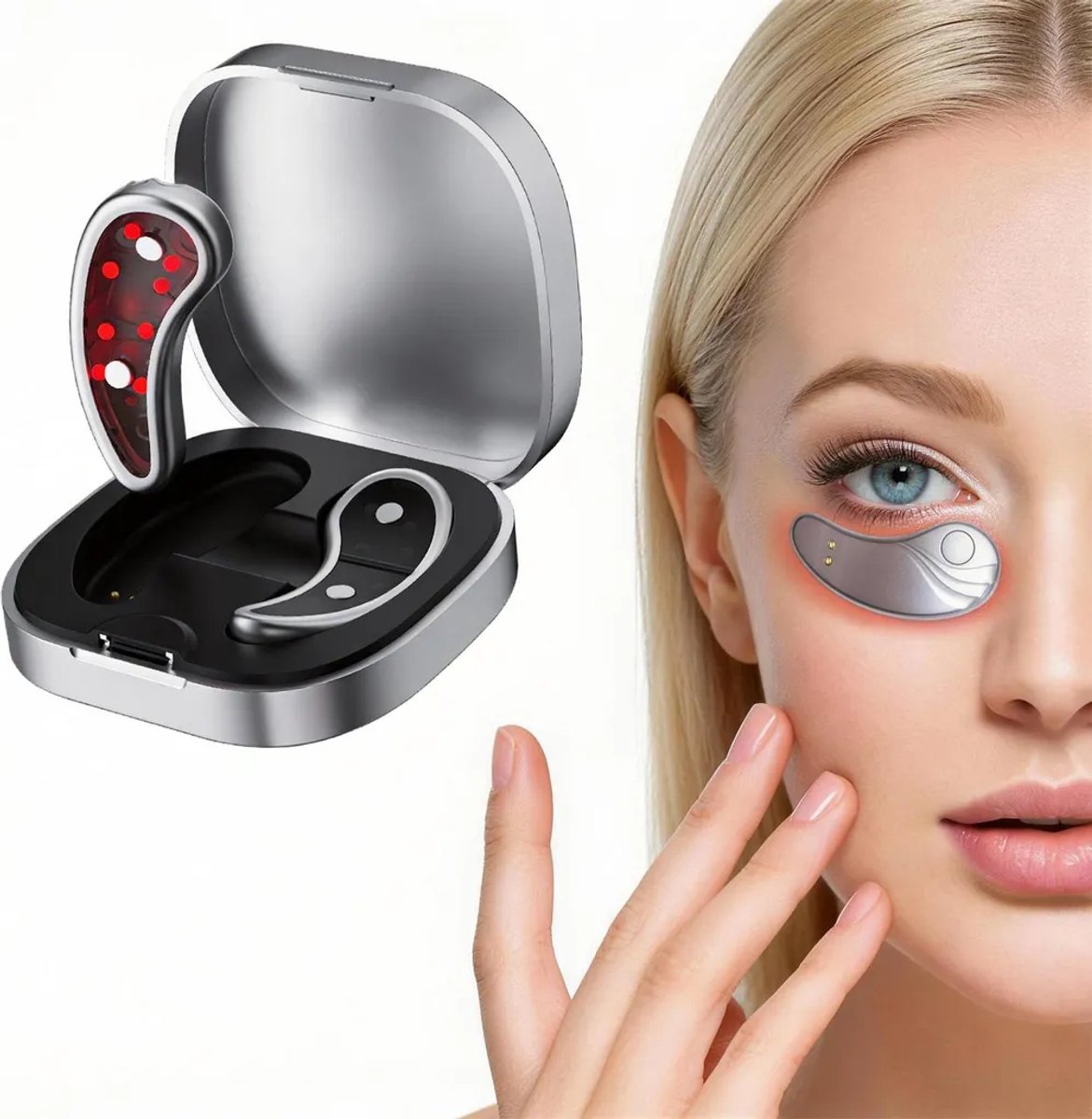 Elektrische oogmassager – vermindert donkere kringen, rimpels en fijne lijntjes rond de ogen