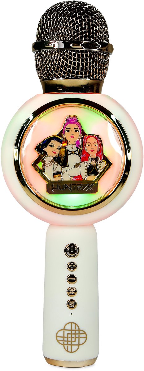 OTL Technologies Kpop demon hunters - huntr/x - golden - draadloze karaoke microfoon voor kinderen - oplichtend led display - speaker - stemvervorming