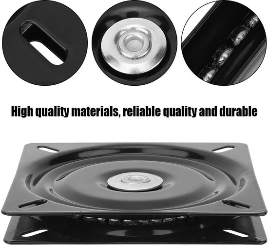 By shayne - Swivel Plate - 360 Graden - Duurzaam - 6 Inch - Bar Stoel Onderdeel - Vervangingssysteem - Perfect voor Bar Stoelen van By Shayne — afbeelding 4