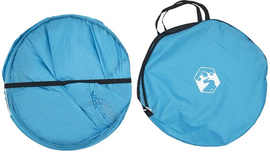 vidaXL - Pop-up - Toilet - Tent - met - Hangtouw - Blauw - 97 - x - 126 - cm van Merkloos — afbeelding 5