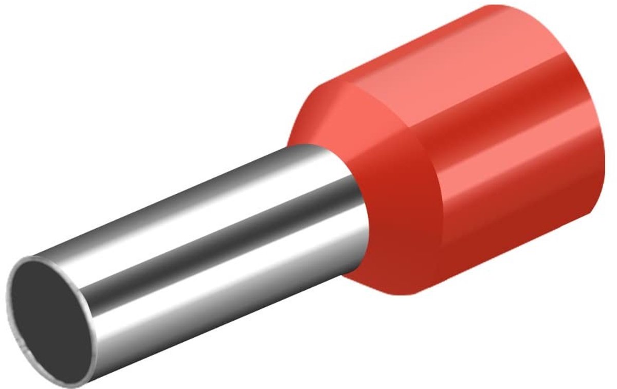 Dailygoody - Kabelclips - Crimpconnector - 100 Stuks - Rood - Kabelbevestiging - Geschikt voor 8-10 mm² - E10-12