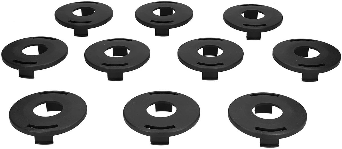 Dailygoody - Trimmerkopkap - Grasmaaieraccessoires - Duurzaam en slijtvast - 10 stuks - Geschikt voor diverse modellen - Perfect voor tuinonderhoud