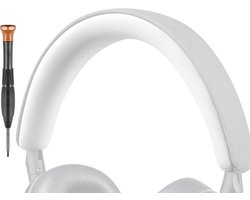 Vervangende Hoofdband Pad voor Bowers & Wilkins PX8/PX7 S2/PX7 S2E Hoofdtelefoon, Comfortabele Hoofdband Kussen, Eenvoudige DIY Installatie - Wit, Ideaal voor Geluidskwaliteit en Comfort