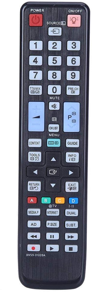 Dailygoody - Vervangende Smart TV Afstandsbediening - Compacte Toetsenbord-controller - Zwart - Gebruiksvriendelijk - Geschikt voor Smart TV's