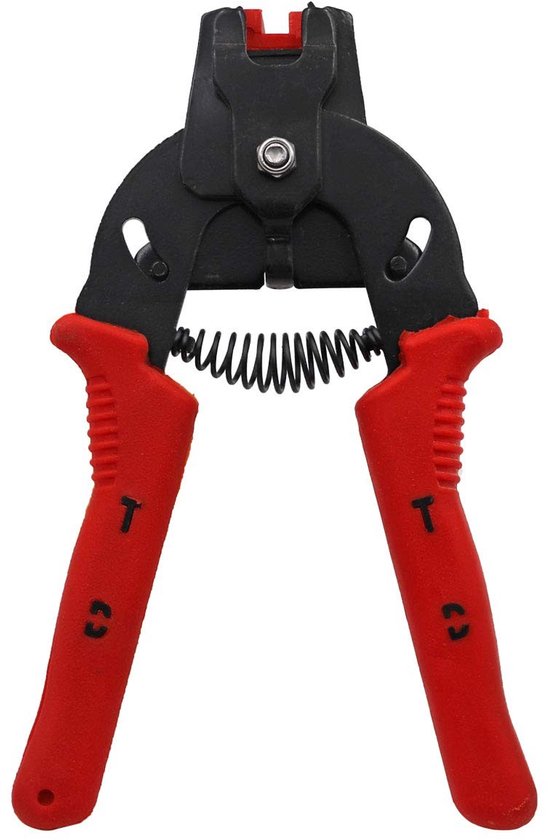 Allecto - Pig Ring Pliers - M Clip Pliers - Ergonomisch en efficiënt - Rood - Bird Mesh Cage - Voor het bevestigen van gaas - 600 clips van Merkloos — afbeelding 2
