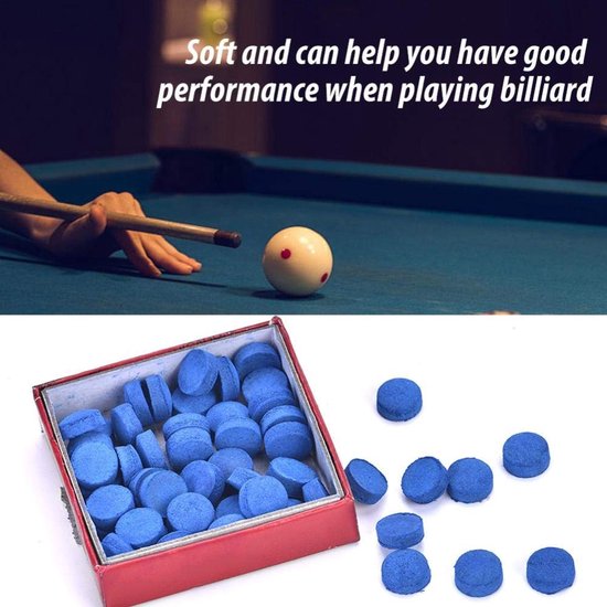 50 stuks Biljart cue tips - vervangende snooker poolstick tips — afbeelding 5
