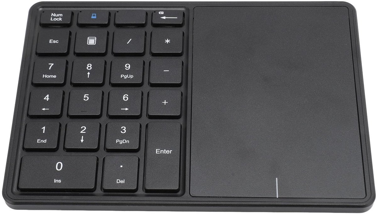 Dailygoody - Bluetooth-nummerblok - Draadloos Toetsenbord - Slank Ontwerp - Oplaadbaar - 22 Toetsen - Geschikt voor Laptop en Desktop - Zwart