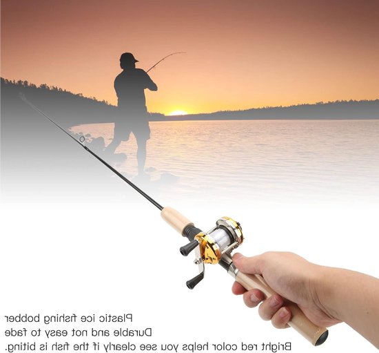 Jigs en Metalen Reel voor IJsvisserij - Duurzame 75cm Vissroede en Accessoires voor Winterse Vissessies van Merkloos — afbeelding 2