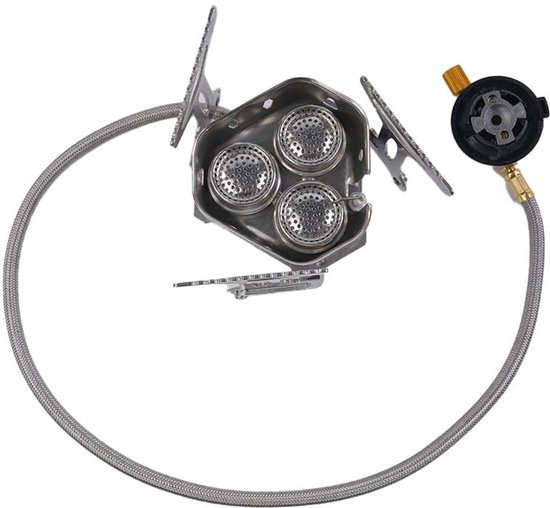 Allecto - Camping Gasfornuis - Draagbaar Kooktoestel - Opvouwbaar en Lichtgewicht - 6800W Gasbrander - Perfect voor Kamperen en Vissen - Ideaal voo... van Allecto — afbeelding 5