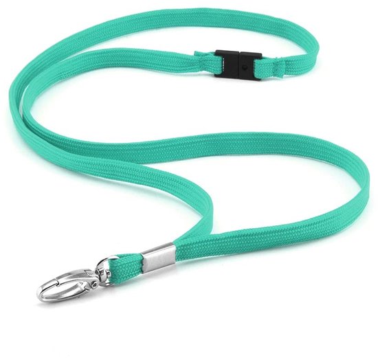 Allecto - ID-kaarthoes - Sleutelkoorden - Veilig en praktisch - Turquoise - Badgehouder - Ideaal voor evenementen - Inclusief intrekbare reel van Allecto — afbeelding 3