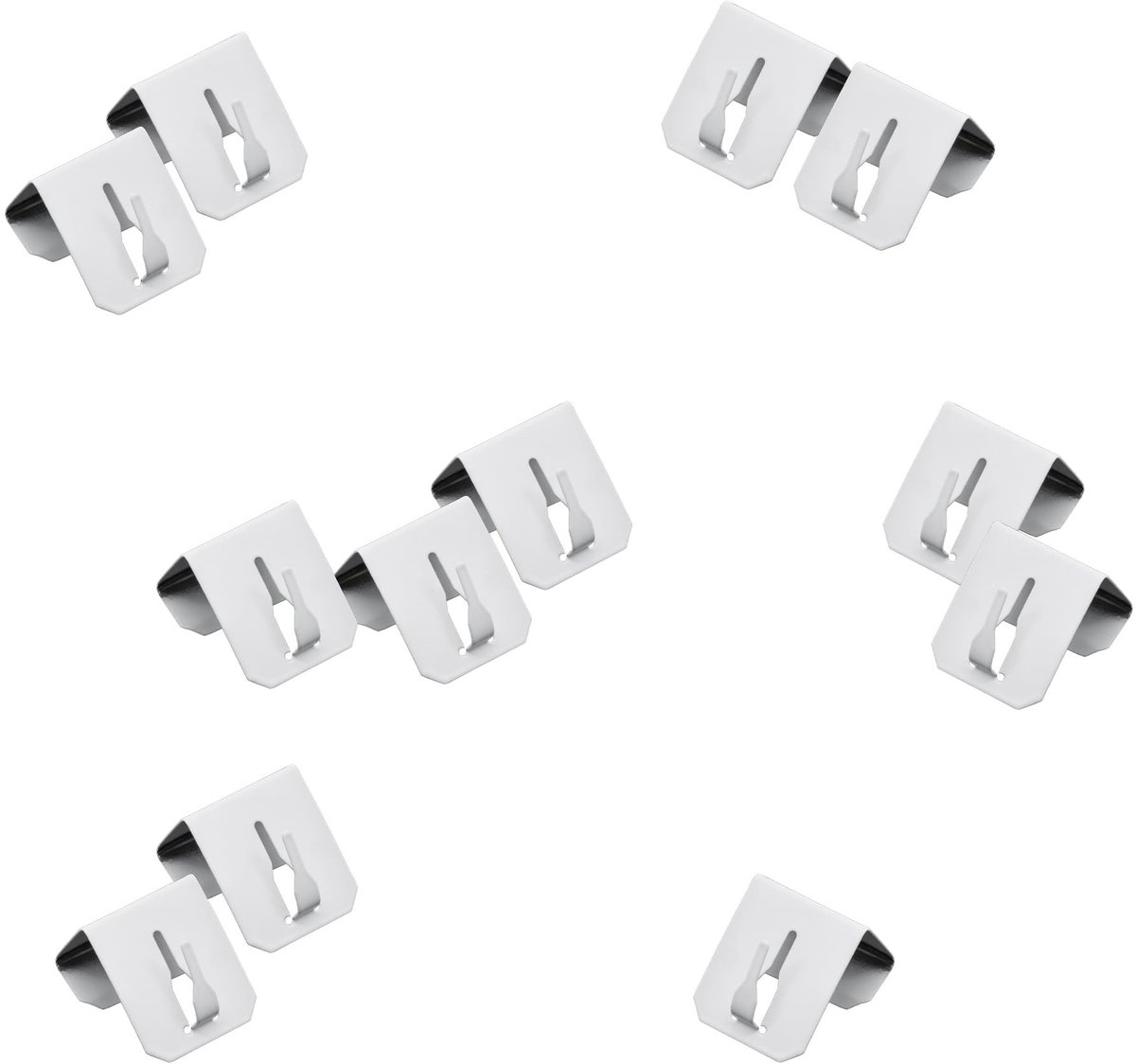 Dailygoody - Metalen raamhaken - Zelfklevend - Set van 12 voor lichtkettingen - Wit - Decoratieve raamhouder - Ideaal voor ramen en slingers - 3,5 cm ...
