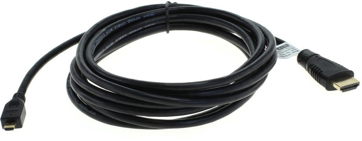 High Speed HDMI to Micro HDMI with Ethernet 3M OD4.0