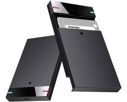 M-TECK 2.5" SATA / SSD Behuizing - met USB-C en USB-A kabel