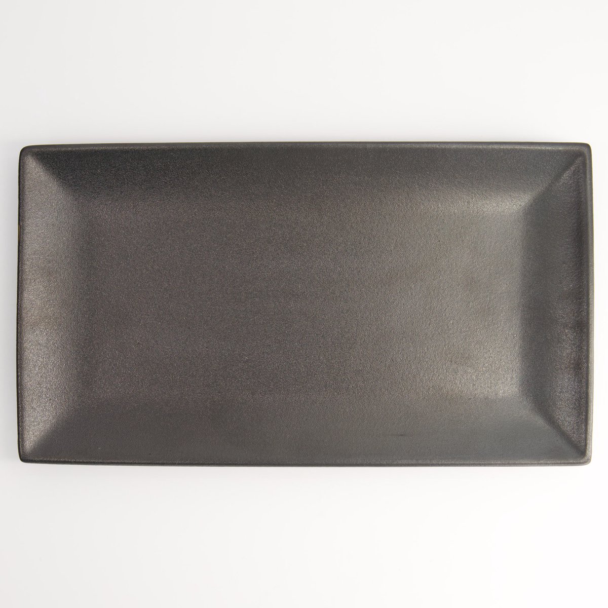 Tokyo Design Studio - Yuzu Black Rechthoekig Bord - Zwart - 34,3 x 19,4 x 2,4 cm