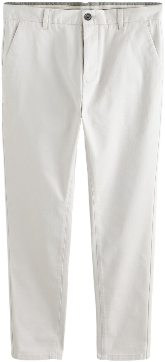 Next - Heren - Skinny-fit stretchchino - Wit
