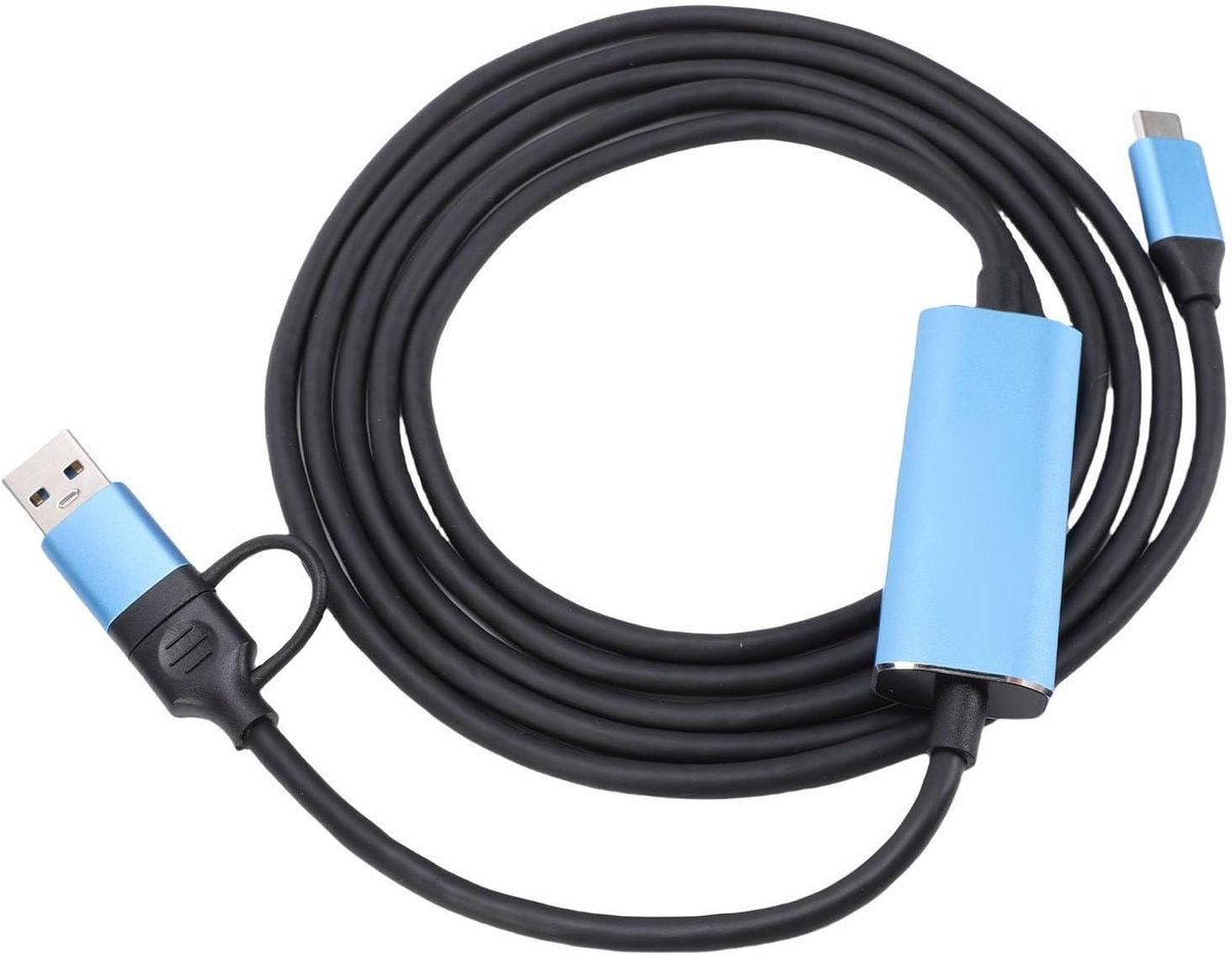 Video Capture Card - HDMI USB C - Live Streaming - 100W PD Snelladen - 4K 30Hz - Grijs