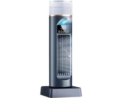 Kolomventilator - Stille ventilator - Frisse lucht - 6 snelheden - 34 cm hoog - Zwart