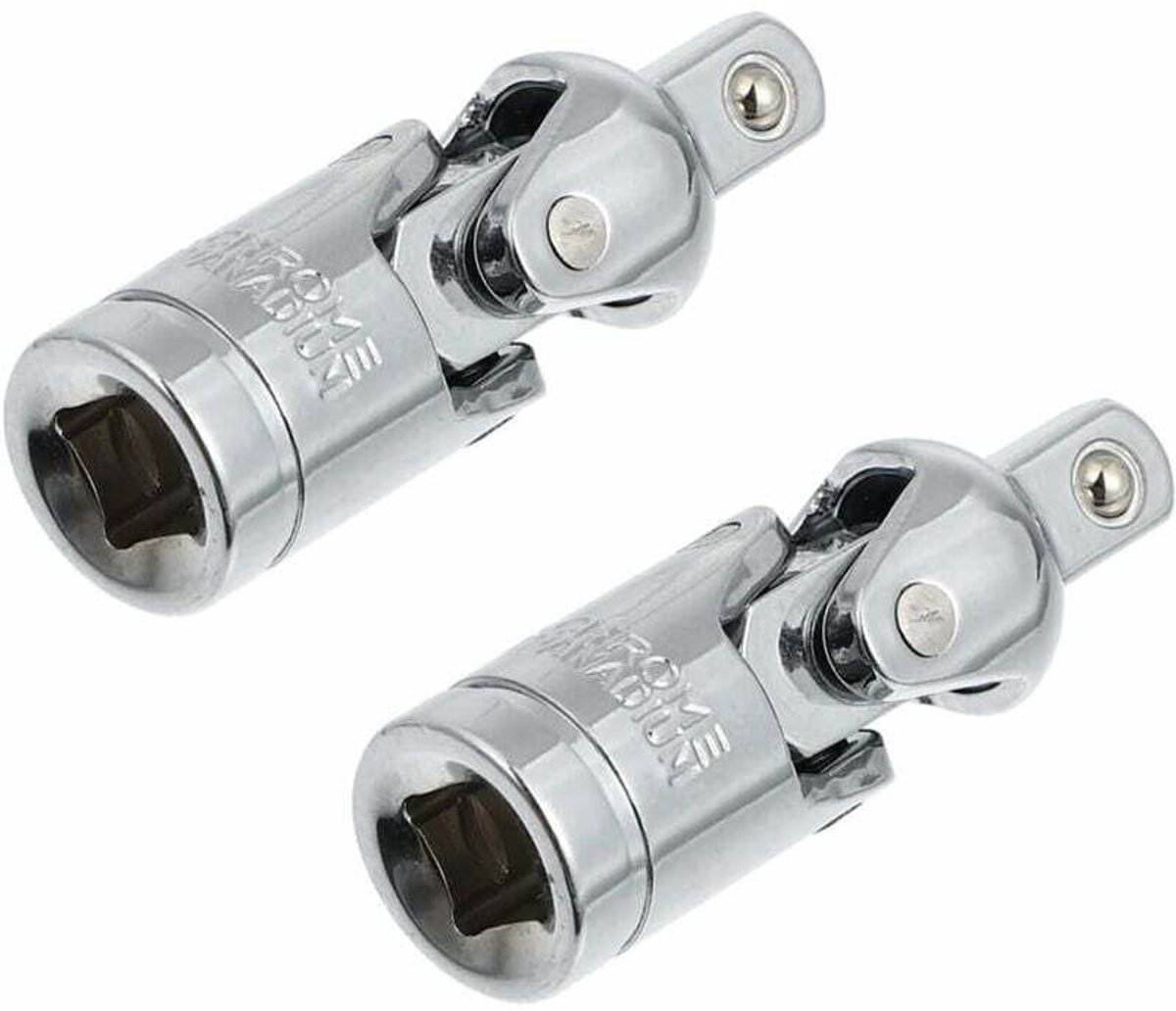 2-delige set met hoekgreepapplicator voor handmatige/automatische roterende onderdelen, inclusief een zeskantige slagbuigratel en een U-vormige applicator met vaste verlengstang/bout.