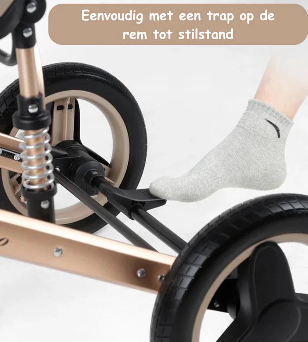 Luxe Luxe 3-in-1 Kinderwagen - 3 functies tot 36 maanden thumbnail 4