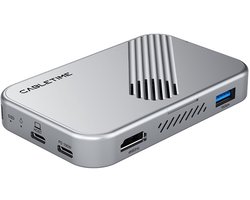 Cabletime 7-in-1 magnetische USB-C hub met SSD-behuizing – geschikt voor iPhone 17/16/15, MacBook en iPad