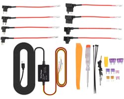 OmGoods - Dailygoody - Dash Cam Hardwire Kit - Voedingskabel voor Dashcams - Eenvoudige installatie - Type C - Geschikt voor GPS Apparaten - Duurzaam en betrouw