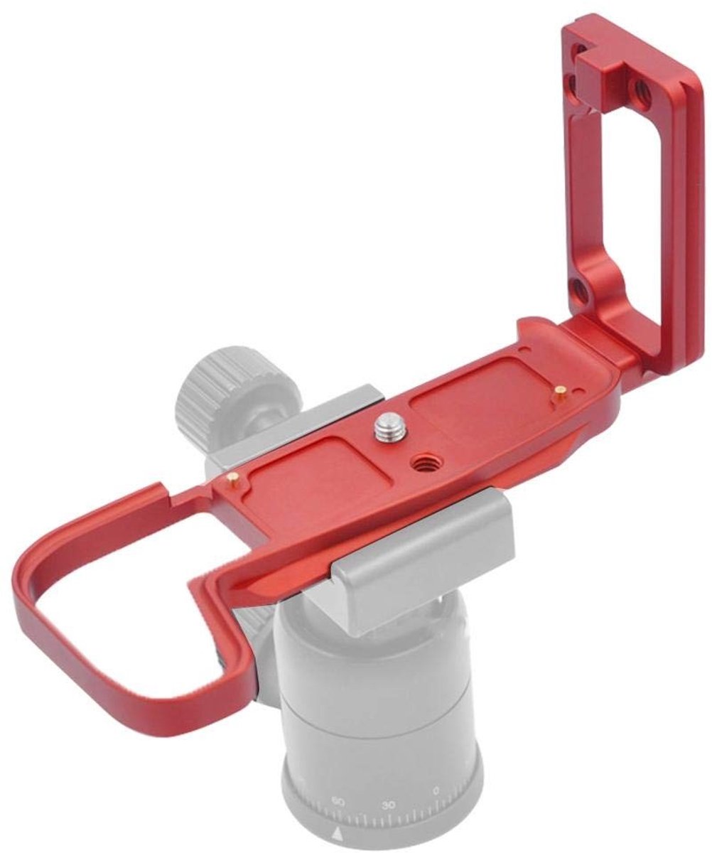 OmGoods - Dailygoody - Snelkoppelingsplaat - Camera-handvat - Balhoofdhouder - Rood - Statiefhouder - Lichtgewicht en stevig - Geschikt voor Canon EOS-RP