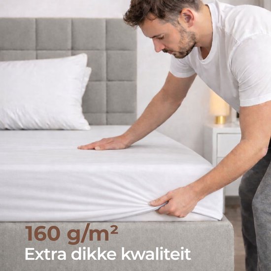 Sleeps Molton Matrasbeschermer Hoeslaken Stretch - 70x200 cm van Sleeps — afbeelding 3