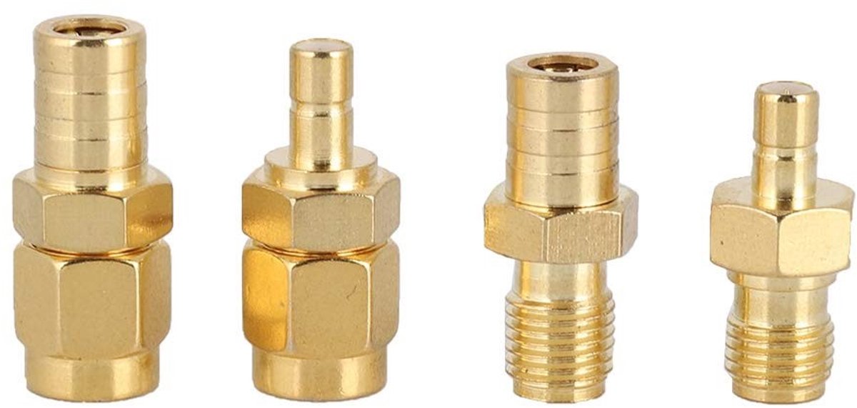 Solidchoice - Dailygoody - RF Adapter Set Naar - Geschikt Voor Autoradio Antenne - 4 Types Converter - Compact Formaat - Hoogwaardige Verbinding - Ideaal