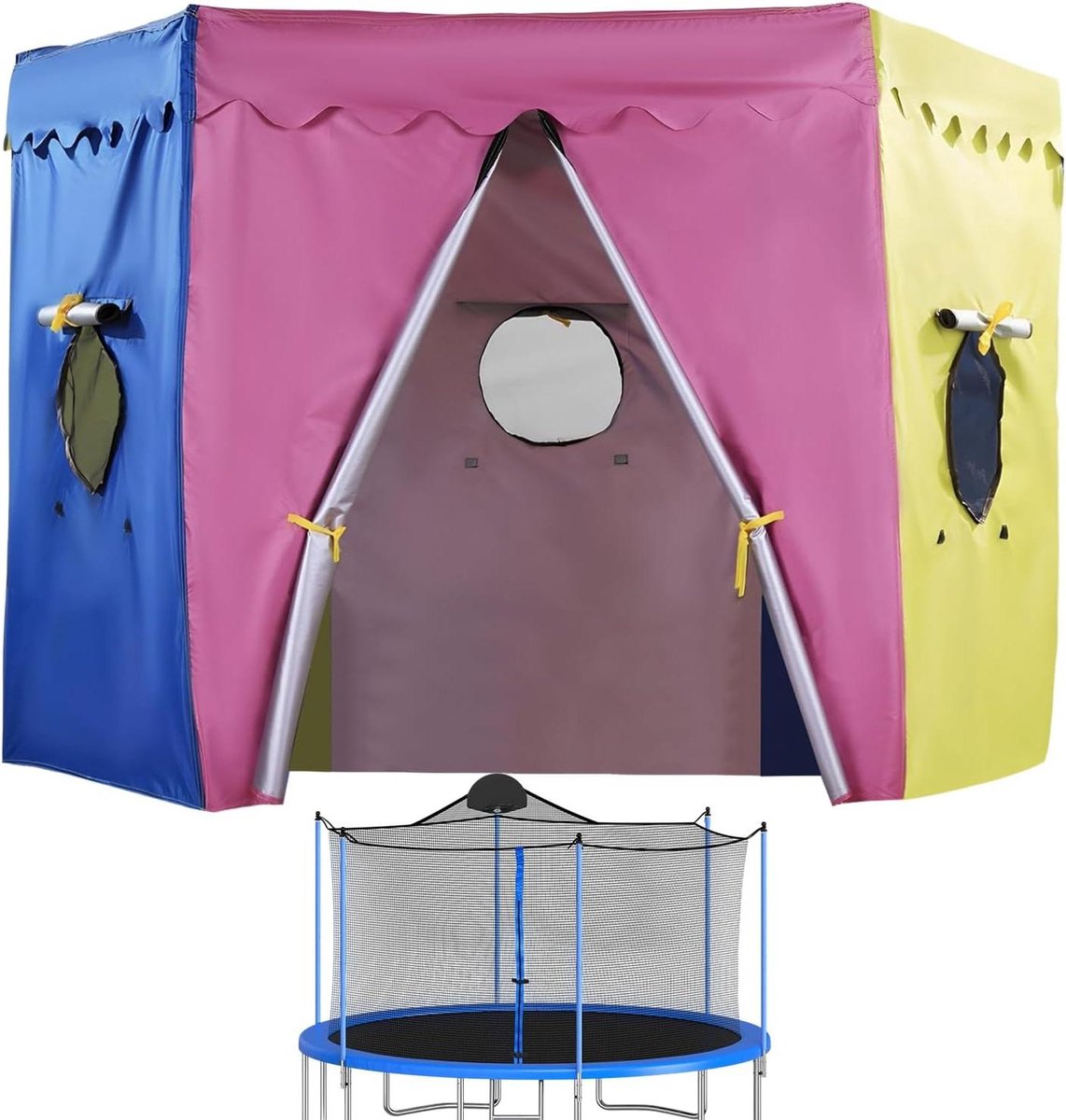 Trampoline Afdekking - Beschermhoes - Buitenplezier - Waterdicht UV-bestendig - 35 meter - Zwart