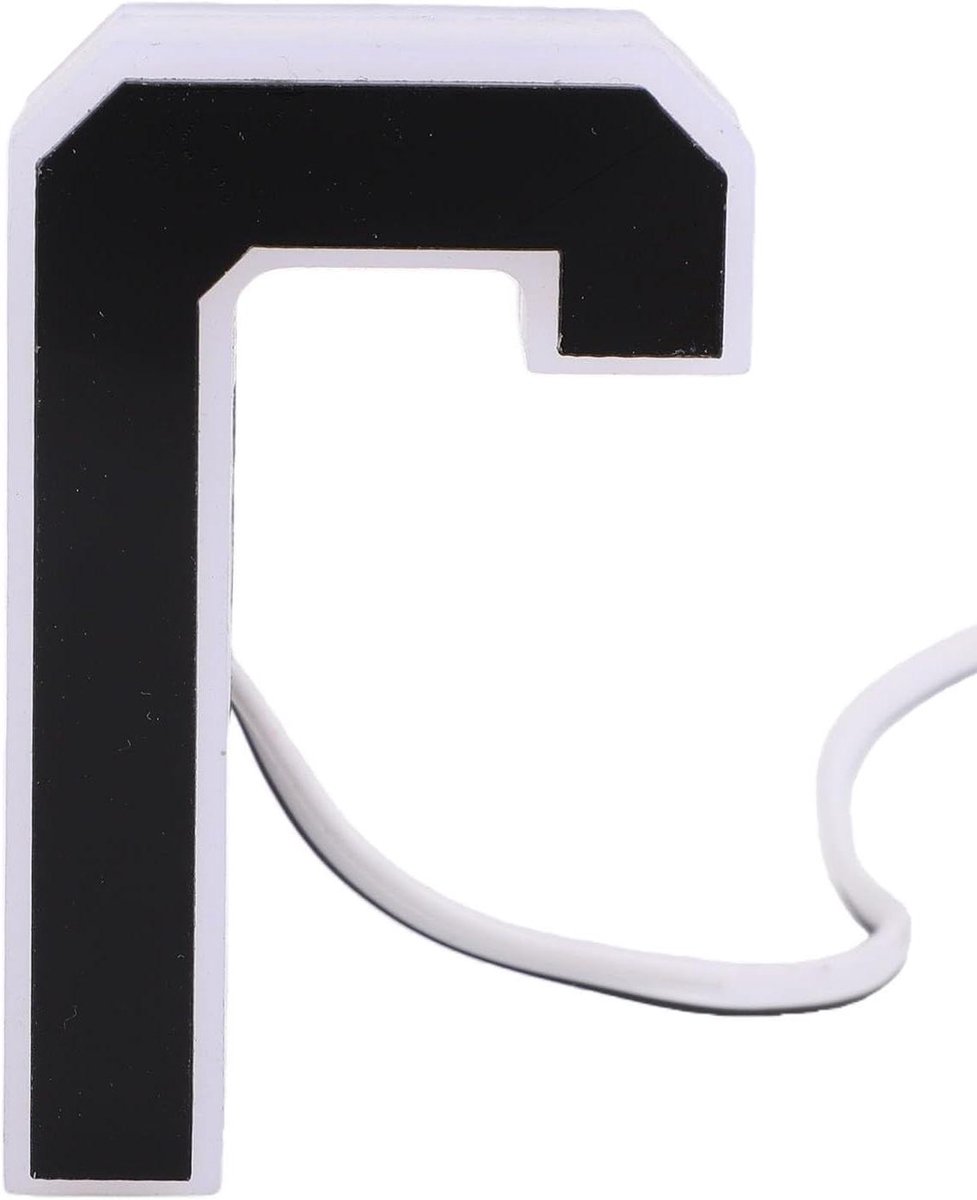 Verlicht Huisnummer - Adresbord LED - Adres Zichtbaar - Acryl Achtergrondverlichting - 6.75 cm Hoog - Warm Wit