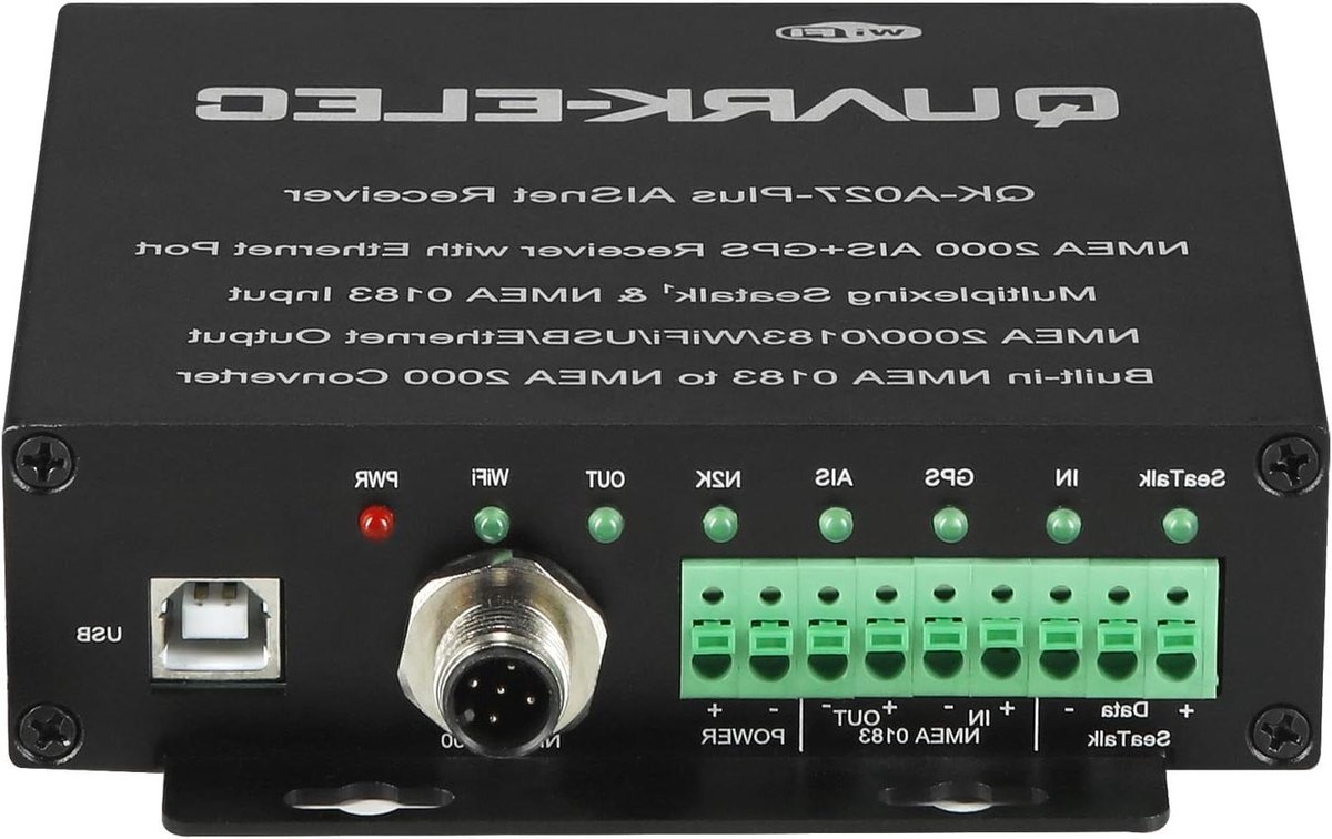 AIS GPS Ontvanger - NMEA Multiplexer - Navigatie Data - Ethernet Wifi USB - 12 x 6 x 4.5 cm