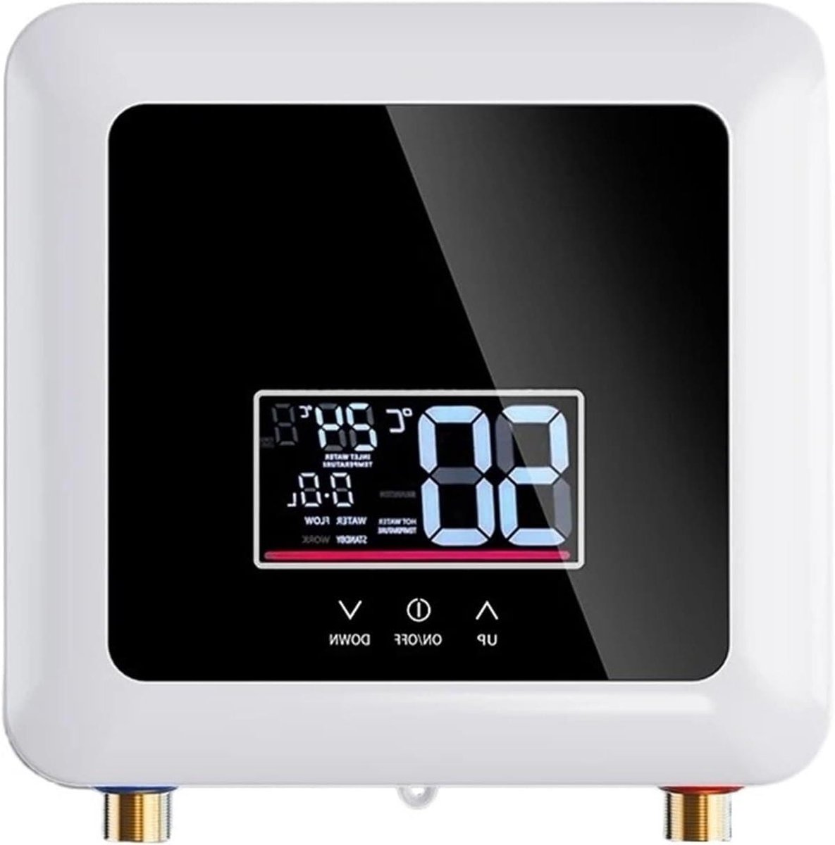 Doorstromers Elektrische Boiler - Snelle Verwarming - Direct Warm Water - Afstandsbediening Bediening - 7500W - Zwart