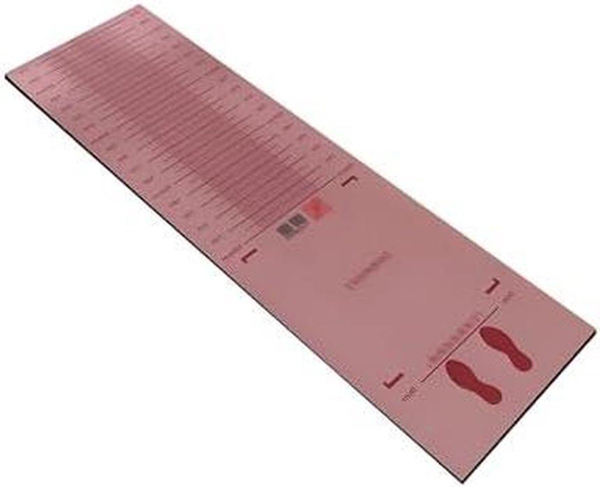 Verspringmat Oefening - Test Mat - Atletiek Training - Antislip Geluidsarm - 250x90 cm - Roze