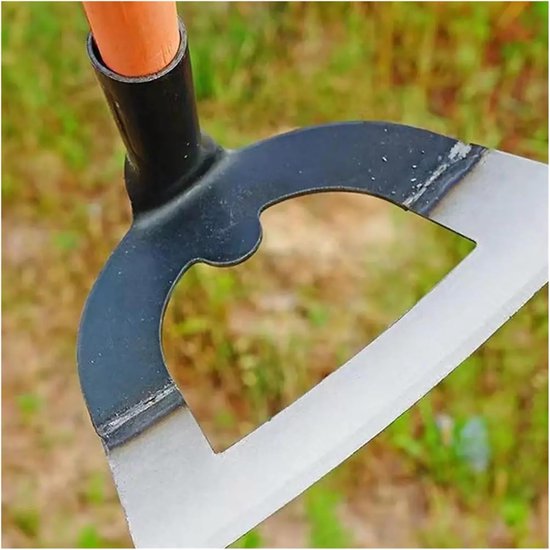 Holle schoffel - Wiedgereedschap tuinschop - Onkruid verwijderen - Verdikt staal lange steel - 5.51x3.54 inch - Zilver — afbeelding 2